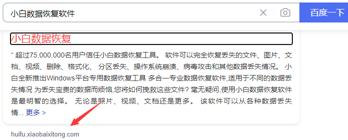 小白数据恢复网站是哪个