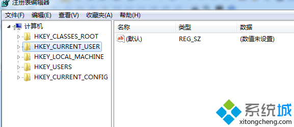 注册表编辑器窗口