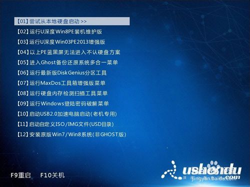 u深度u盘启动硬盘低格工具使用教程