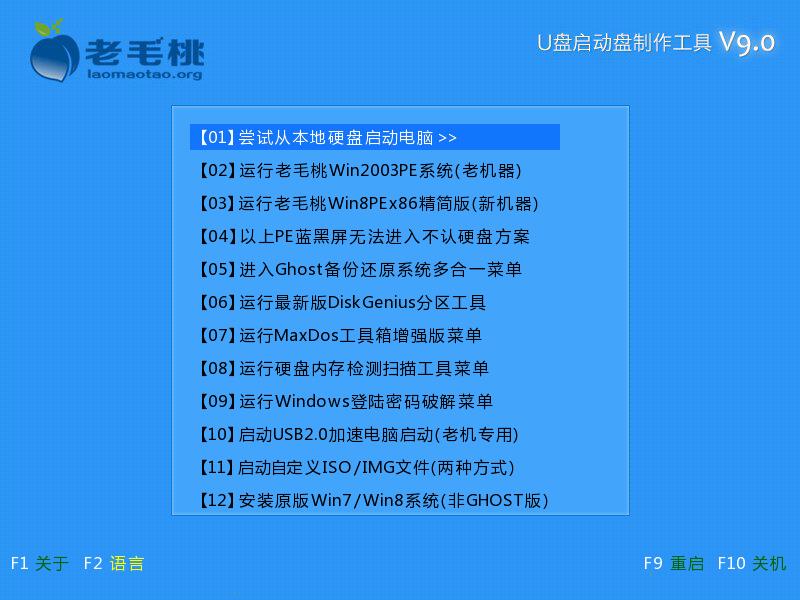 虚拟机怎么从U盘启动 老毛桃虚拟机U盘启动设置教程